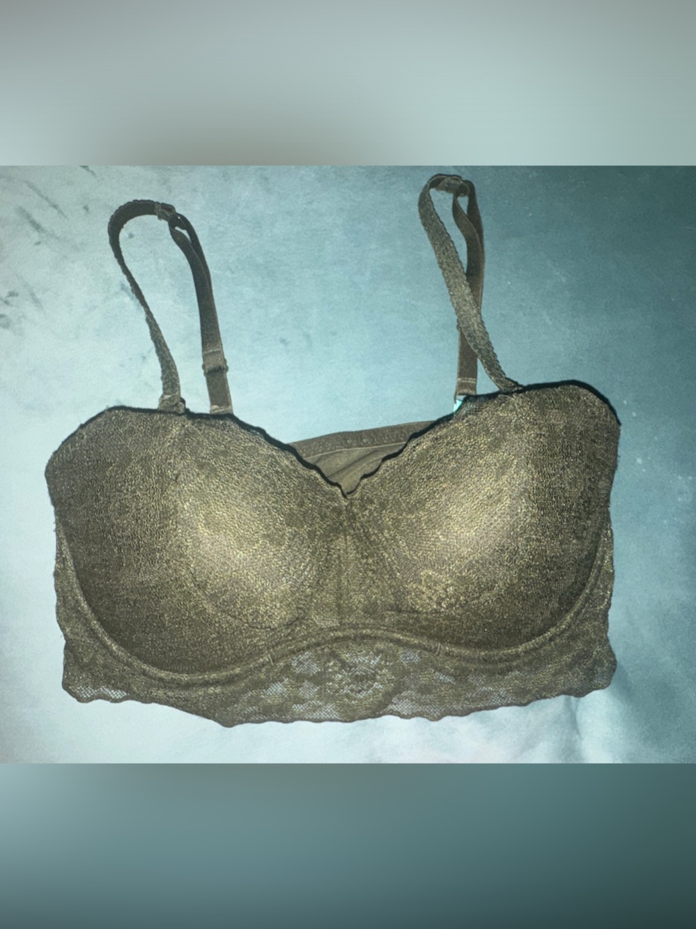 Victoria's Secret Lace Balconette Bra Brown & Pink M (D-DD)